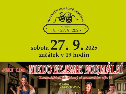 Plakát události Nikdo nejsme normální