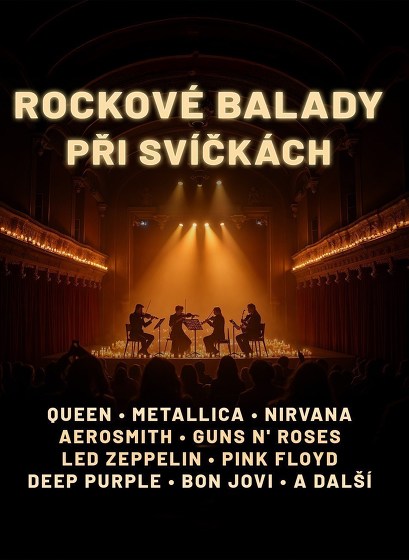 Plakát události Rockové Balady při svíčkách