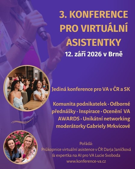 Plakát události Konference pro virtuální asistentky