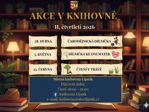 Plakát události Akce v knihovně