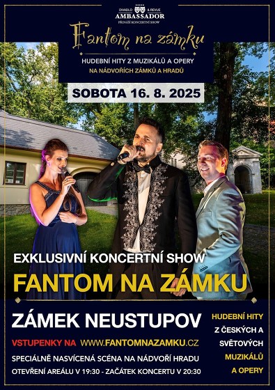 Plakát události Fantom na zámku - Neustupov