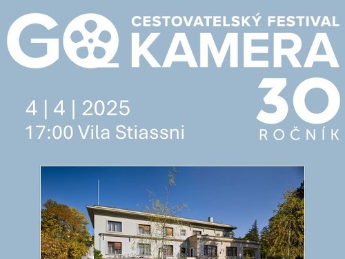 Plakát události GO KAMERA 2025 | Komentovaná prohlídka Vily Stiassni
