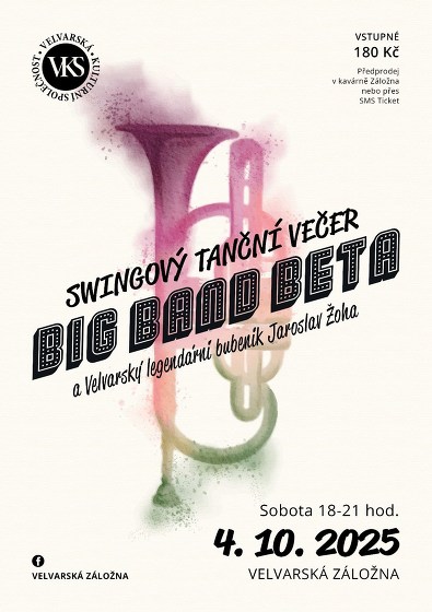 Plakát události Swingový večer Big Band Beta