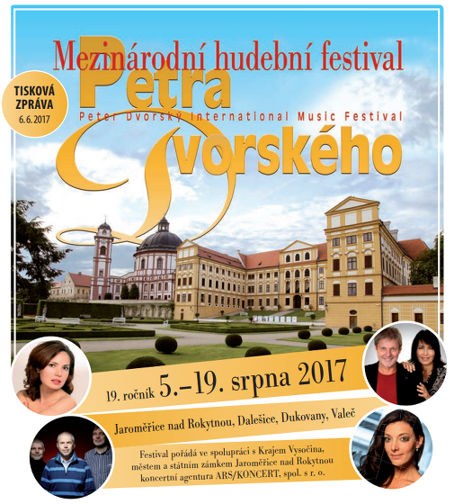 Plakát události Mezinárodní hudební festival Petra Dvorského (5. - 19. srpna)