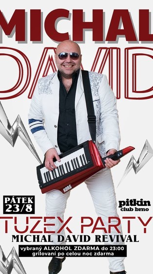 Plakát události TUZEX PARTY w/Michal David revival