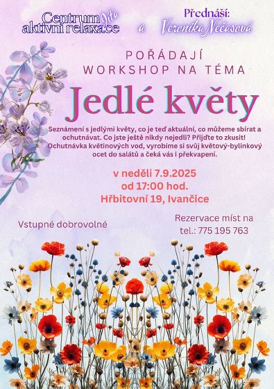 Plakát události Jedlé květy
