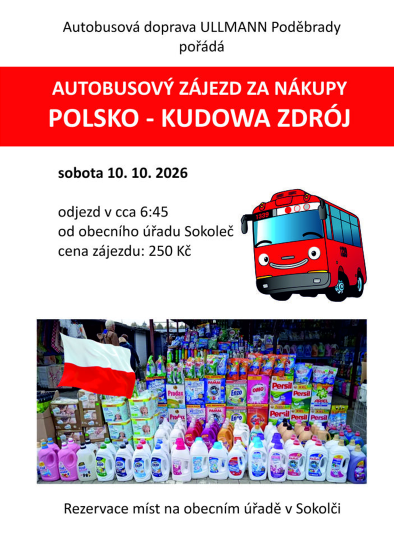 Plakát události Autobusový zájezd za nákupy
