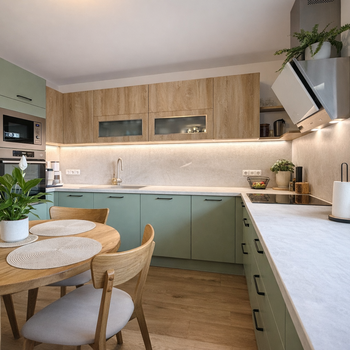 Prodej bytu 3+kk se zahrádkou v obci Veverské Knínice