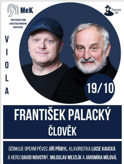 Plakát události Představení František Palacký - Člověk
