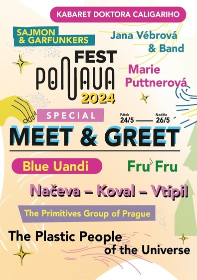 Plakát události MEET & GREET PonavaFest 2024