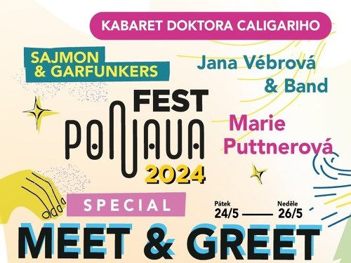 Plakát události MEET & GREET PonavaFest 2024
