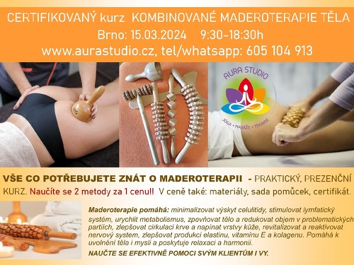 Plakát události Kombinovaná Maderoterapie - kurz - 15.3.2024