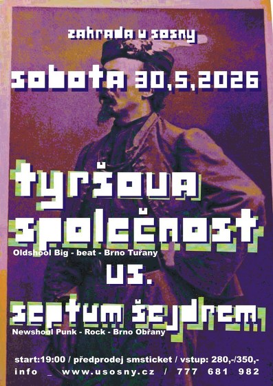 Plakát události Tyršova společnost + Septum šejdrem