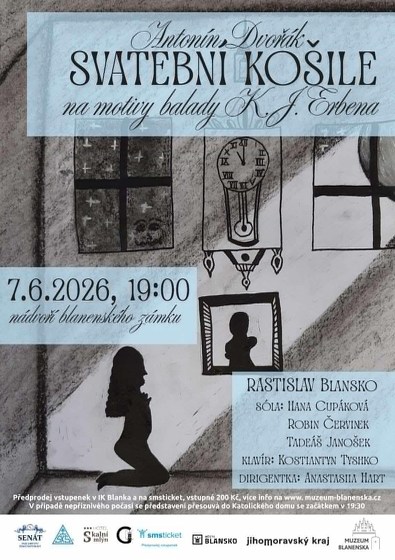 Plakát události Svatební košile - Antonín Dvořák - koncert