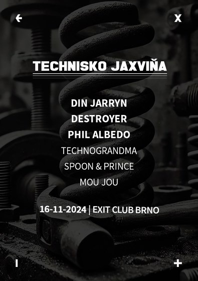 Plakát události Technisko Jaxviňa