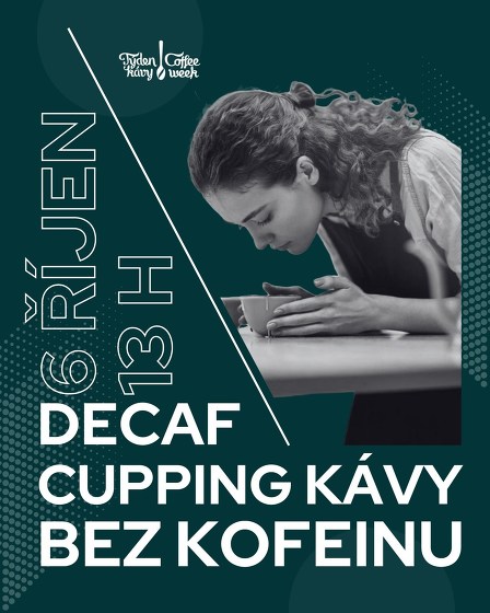 Plakát události Cupping bezkofeinových káv - Týden kávy