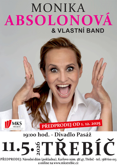 Plakát události Monika Absolonová & Vlastní band