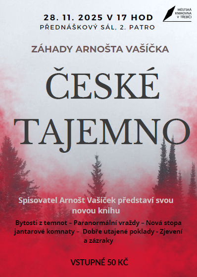 Plakát události Záhady s Arnoštem Vašíčkem / České tajemno