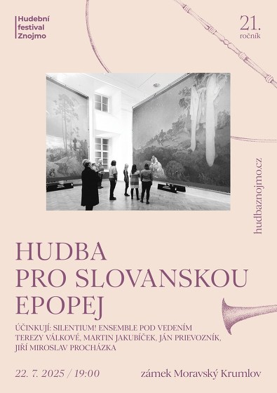 Plakát události Hudba pro Slovanskou epopej