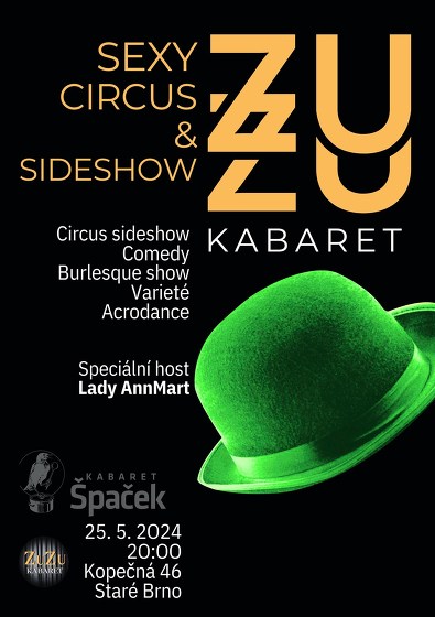 Plakát události ZuZu kabaret Sexy Circus a SideShow