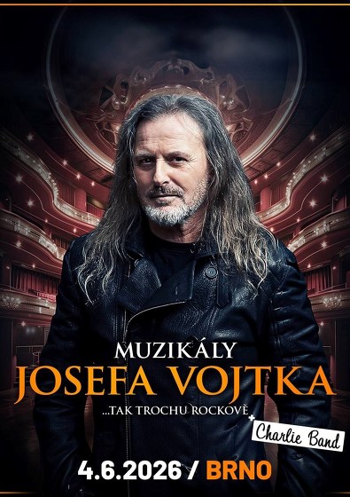 Plakát události Muzikály Josefa Vojtka v Brně