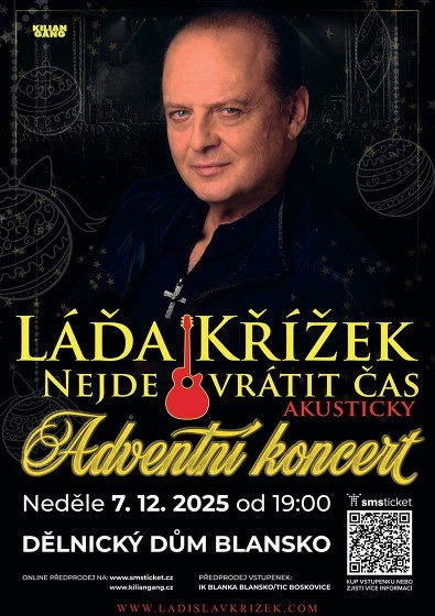 Plakát události LÁĎA KŘÍŽEK - Adventní koncert Blansko