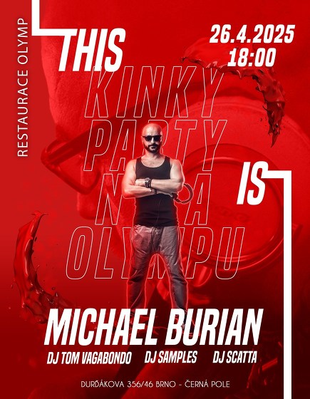 Plakát události Kinky Párty na Olympu