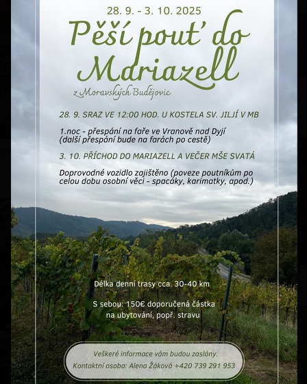 Plakát události Pěší pouť do Mariazell
