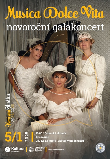 Plakát události Novoroční galakoncert: Musica Dolce Vita