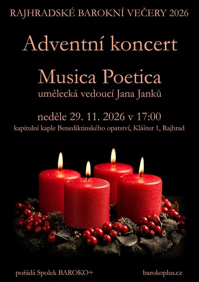 Plakát události Adventní koncert Musica Poetica