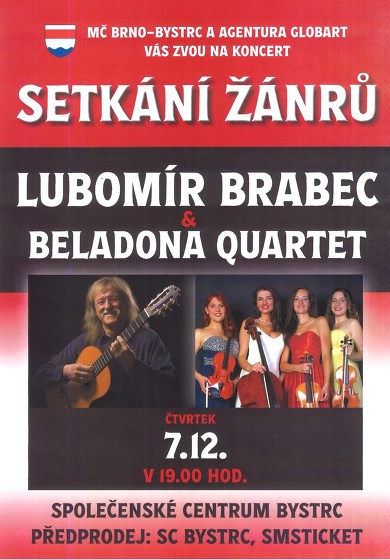Plakát události Lubomír Brabec a Beladona Quartet