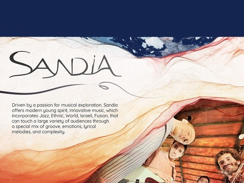 Plakát události Sandia / Fusion-Progg-Jazz / Israel