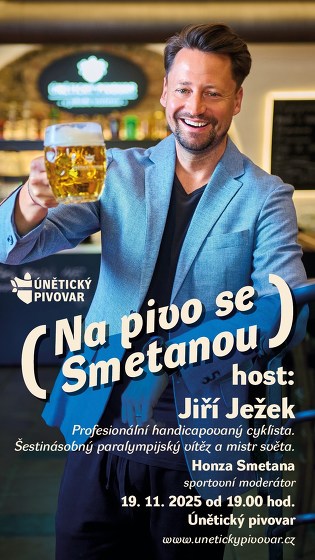 Plakát události Na pivo se Smetanou s hostem Jirkou Ježkem
