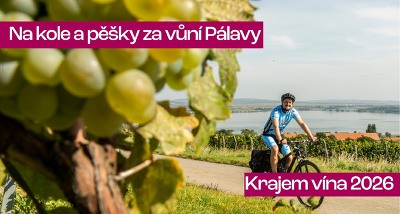 Plakát události Krajem vína - Na kole a pěšky za vůní Pálavy 2026