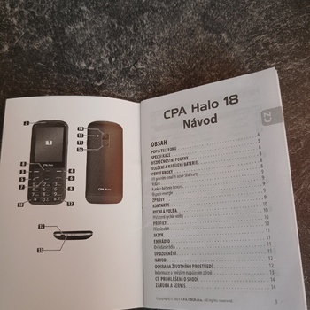 Tlačítkový MOBILNÍ telefon CPA Halo 18