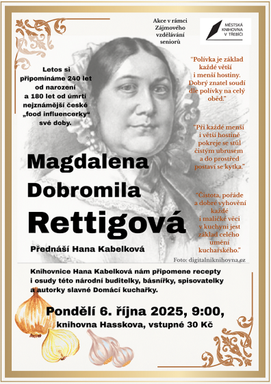 Plakát události Magdalena Dobromila Rettigová / Hana Kabelková
