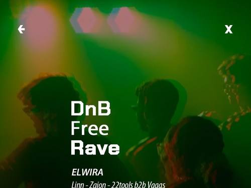 Plakát události DNB FREE RAVE
