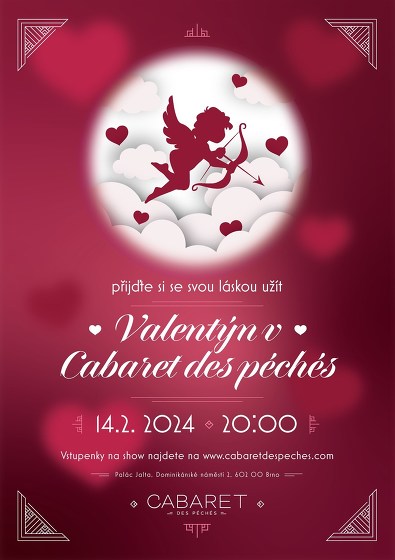 Plakát události Valentýn v CABARET DES PECHÉS
