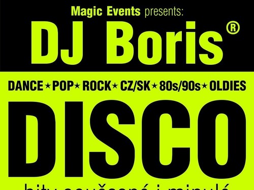 Plakát události DJ Boris DISCO - KLOBOUKY u Brna