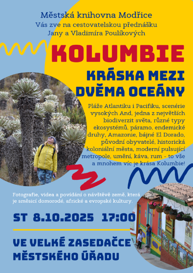 Plakát události Kolumbie, kráska mezi dvěma oceány