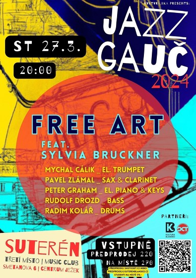 Plakát události FREE ART feat. Sylvia Bruckner | JAZZ GAUČ 2024