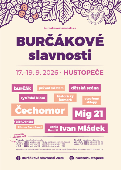 Plakát události Burčákové slavnosti