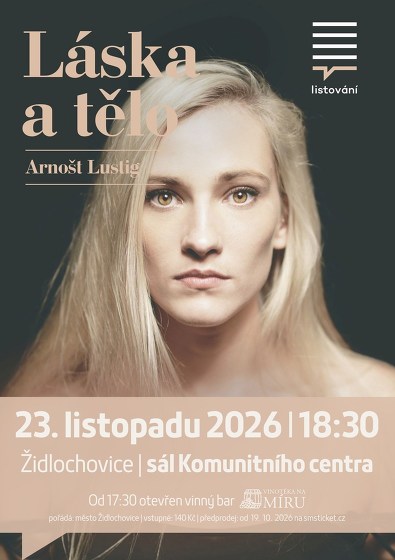 Plakát události LiStOVáNí.cz: LÁSKA A TĚLO