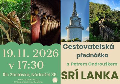 Plakát události Cestovatelská přednáška: Srí Lanka