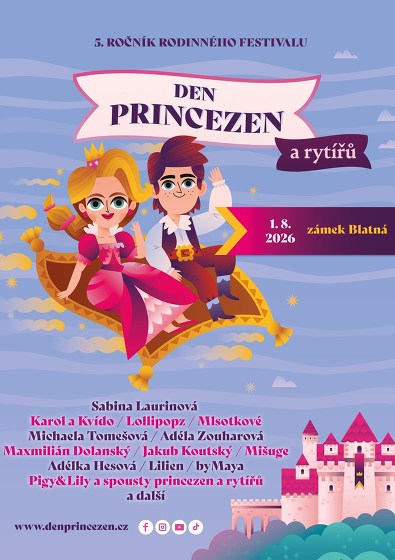 Plakát události Den princezen a rytířů - Zámek Blatná