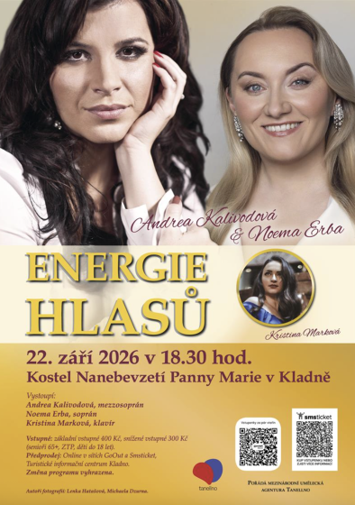 Plakát události Energie hlasů: Andrea Kalivodová & Noema Erba