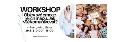Plakát události WORKSHOP Cesta k vnitřnímu klidu: Objev své emoce, jejich Mapu. Jak vše komunikovat?