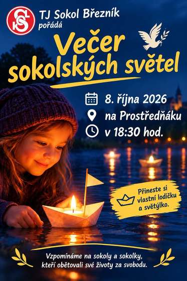 Plakát události Večer sokolských světel