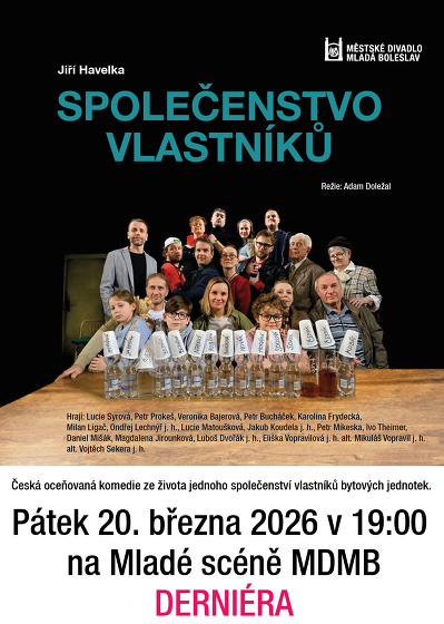 Plakát události Společenstvo vlastníků - Jiří Havelka - derniéra