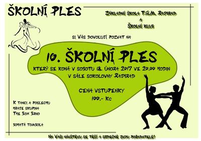 Plakát události Školní ples